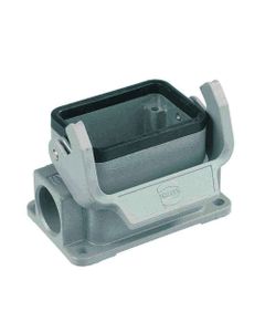 Obudowa złącza rozm. 6B, Han 6 B-asg1-LB-16, cokołowa, wyjście boczne 1 x PG16, z klamrą, rygiel pojedynczy, niska konst...