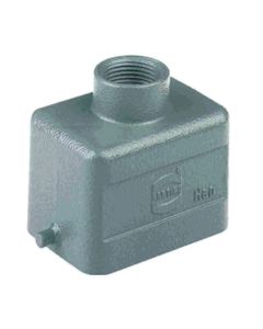 Obudowa złącza rozm. 6B, Han 6B-gg-13,5, na kabel, prosta, 1 x PG13.5, niska konstrukcja, bolce do klamry pojedynczej