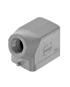 Obudowa złącza rozm. 6B, Han 6B-gs-16, na kabel, kątowa, 1 x PG16, niska konstrukcja, bolce do klamry pojedynczej