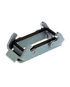 Obudowa złącza rozm. 10B, Han 10B-HBM-DL, przelotowa, prosta, z 2 klamrami, rygiel podwójny, niska konstrukcja