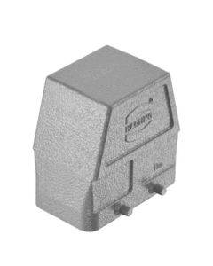 Obudowa złącza rozm. 10B, Han 10B-G, pełna, bez wejść kablowych, rygiel podwójny, wysoka konstrukcja