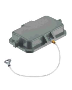 Pokrywa ochronna rozm. 10B, ABDECKKAPPE Han 10B, tworzywo termoplast., dla obudowy gniazd przelotowych i cokołowych oraz...