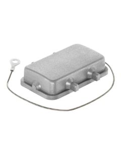 Pokrywa ochronna rozm. 10B, Han 10B-AK with stainless-steel cord, tworzywo termoplast., dla obudowy gniazd przelotowych ...