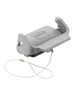 Pokrywa ochronna rozm. 10B, Han B Protect Cover Die Cast for Hood PG, metal, dla obudów wtyczek, z klamrą, z linką mocuj...