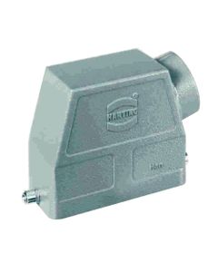 Obudowa złącza rozm. 16B, Han 16B-GS-R-21, na kabel, kątowa, 1 x PG21, rygiel pojedynczy, wysoka konstrukcja