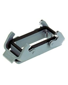 Obudowa złącza rozm. 24B, Han 24B-HBM-DL, przelotowa, prosta, z 2 klamrami, rygiel podwójny, niska konstrukcja