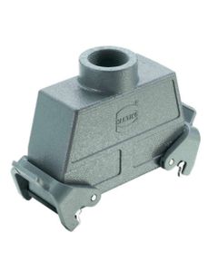 Obudowa złącza rozm. 24B, Han 24B-kg-QB-21, na kabel, prosta, 1 x PG21, wysoka konstrukcja, z 2 klamrami, do złącza kabe...