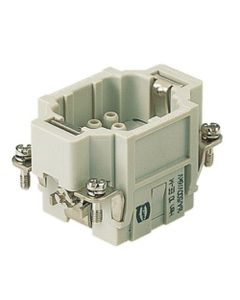 Wkład rozm. 6B, Han EE męski, 10+PE, 16A 500V, do pinów zaciskanych, 0.14-4 mm2  (Han 10 EE-M-C)