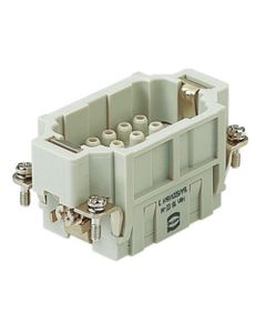 Wkład rozm. 10B, Han EE męski, 18+PE, 16A 500V, do pinów zaciskanych, 0.14-4 mm2  (Han 18 EE-M-C)
