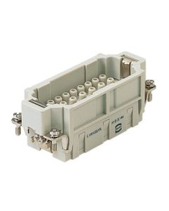 Wkład rozm. 16B, Han EE męski, 32+PE, 16A 500V, do pinów zaciskanych, 0.14-4 mm2  (Han 32 EE-M-C)