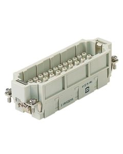 Wkład rozm. 24B, Han EE męski, 46+PE, 16A 500V, do pinów zaciskanych, 0.14-4 mm2  (Han 46 EE-M-C)