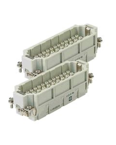 Wkład rozm. 48B, Han EE męski, 48+PE (47-92), 16A 500V, do pinów zaciskanych, 0.14-4 mm2  (Han 46 EE-STI-C (47-92))