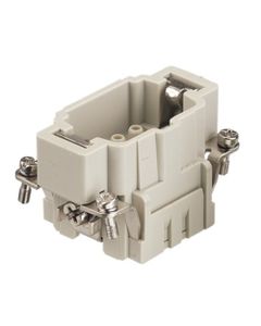 Wkład rozm. 6B, Han E męski, 6+PE, 16A 500V, do pinów zaciskanych, 0.14-4 mm2  (Han 6 E-sti-c)