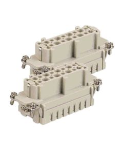 Wkład rozm. 32B, Han ES żeński, 16+PE (17-32), 16A 500V, zaciski śrubowe, 0.14-2.5 mm2  (Han 16 ES-F  17-32)