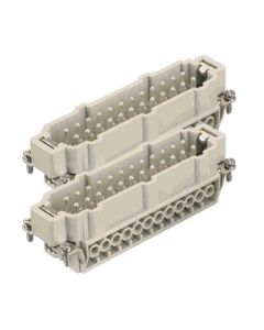 Wkład rozm. 48B, Han E męski, 24+PE (25-48), 16A 500V, zaciski śrubowe, 0.75-2.5 mm2  (Han 24E-sti-s (25-48))