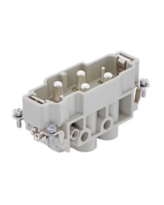 Wkład rozm. 16B, Han-Com K 4/2 męski, 6 kontaktów (4+PE 80A i 2 sygnałowe 16A), zaciski śrubowe, 1.5-16/0.5-2.5 mm2  (Ha...