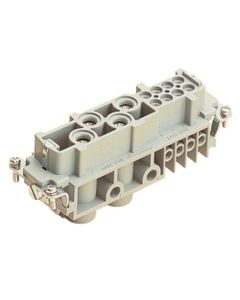 Wkład rozm. 24B, Han-Com K 4/8 żeński, 12 kontaktów (4+PE 80A i 8 sygnałowych 16A), zaciski śrubowe, 1.5-16/0.5-2.5 mm2 ...