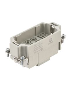 Wkład rozm. 16B, Han-Com K 6/36 męski, 42 kontakty (6+PE 40A i 36 sygnałowych 10A), do pinów zaciskanych, 1.5-6/0.14-2.5...