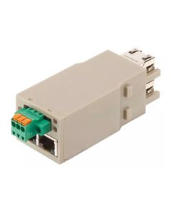 Han-Modular Switch US4, moduł switcha ethernetowego, 4 porty żeński RJ45 Full Gigabit Ethernet, kat.5 1Gbit/s