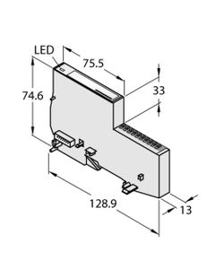 Moduł IO-Link BL20-E-4IOL-10, IP20, 4-kanałowy moduł wejść/wyjść IO-Link Master, 32 bajty danych I/O