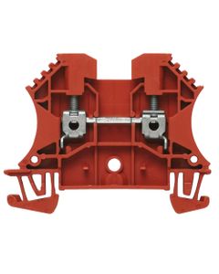 Złączka przelotowa WDU 2.5 RT, śrubowa, 2.5 mm2, 800V, 24A, czerwona, 2 połączenia