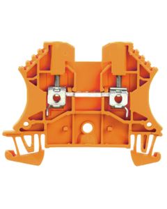 Złączka przelotowa WDU 2.5 OR, śrubowa, 2.5 mm2, 800V, 24A, pomarańczowa, 2 połączenia