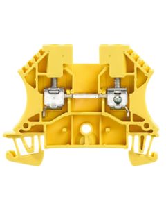 Złączka przelotowa WDU 4 GE, śrubowa, 4 mm2, 800V, 32A, żółta, 2 połączenia