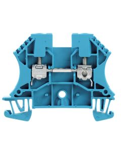 Złączka przelotowa WDU 4 BL, śrubowa, 4 mm2, 800V, 32A, niebieska, 2 połączenia