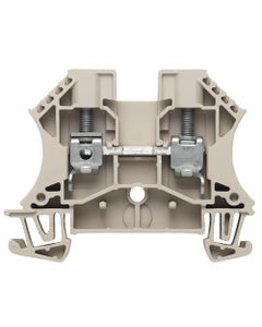 Złączka przelotowa WDU 6, śrubowa, 6 mm2, 800V, 41A, ciemnobeżowa, 2 połączenia