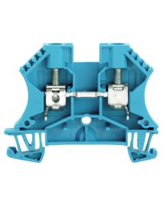 Złączka przelotowa WDU 6 BL, śrubowa, 6 mm2, 800V, 41A, niebieska, 2 połączenia
