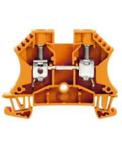 Złączka przelotowa WDU 10 OR, śrubowa, 10 mm2, 1000V, 57A, pomarańczowa, 2 połączenia