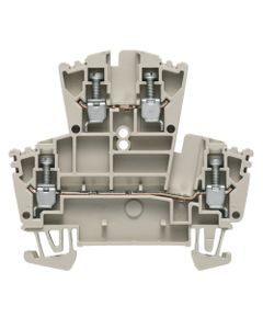 Złączka przelotowa 2-piętrowa WDK 2.5, śrubowa, 2.5 mm2, 400V, 24A, ciemnobeżowa
