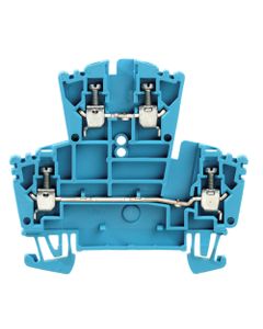 Złączka przelotowa 2-piętrowa WDK 2.5 BL, śrubowa, 2.5 mm2, 400V, 24A, niebieska