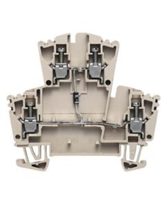 Złączka przelotowa 2-piętrowa WDK 2.5 1D A.1, śrubowa, 2.5 mm2, 400V, 0.5A, ciemnobeżowa, z diodą tłumiącą