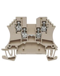 Złączka przelotowa WDU 1.5/ZZ, śrubowa, 1.5 mm2, 800V, 17.5A, ciemnobeżowa, 4 połączenia