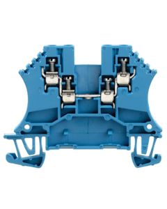 Złączka przelotowa WDU 1.5/ZZ BL, śrubowa, 1.5 mm2, 800V, 17.5A, niebieska, 4 połączenia