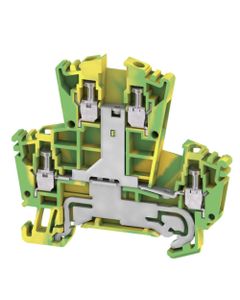 Złączka ochronna 2-piętrowa WDK 2.5PE, śrubowa, 2.5 mm2, 400V, żółto-zielona, 4 połączenia