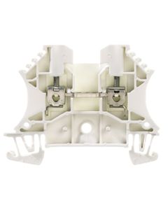 Złączka przelotowa WDU 2.5 WS, śrubowa, 2.5 mm2, 800V, 24A, biała, 2 połączenia