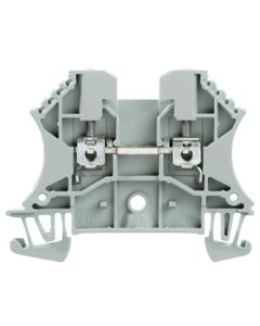 Złączka przelotowa WDU 2.5 GR, śrubowa, 2.5 mm2, 800V, 24A, szara, 2 połączenia