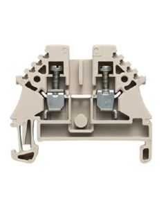Złączka przelotowa WDU 2.5N ZQV, śrubowa, 2.5 mm2, 500V, 24A, ciemnobeżowa, 2 połączenia, pod mostki wtykowe
