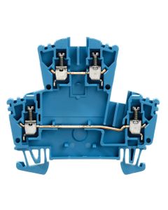 Złączka przelotowa 2-piętrowa WDK 2.5 ZQV BL, śrubowa, 2.5 mm2, 400V, 24A, niebieska