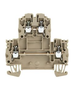 Złączka przelotowa 2-piętrowa WDK 2.5N, śrubowa, 2.5 mm2, 800V, 24A, ciemnobeżowa