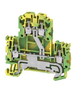 Złączka ochronna 2-piętrowa WDK 2.5N PE, śrubowa, 2.5 mm2, 800V, żółto-zielona, 4 połączenia