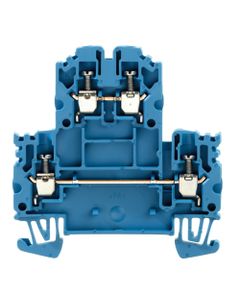 Złączka przelotowa 2-piętrowa WDK 2.5N BL, śrubowa, 2.5 mm2, 800V, 24A, niebieska