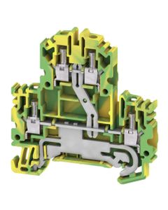 Złączka ochronna 2-piętrowa WDK 4N PE, śrubowa, 4 mm2, 800V, żółto-zielona, 4 połączenia