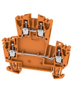Złączka przelotowa 2-piętrowa WDK 2.5 ZQV OR, śrubowa, 2.5 mm2, 400V, 24A, pomarańczowa