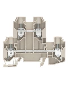 Złączka przelotowa 2-piętrowa WDK 10, śrubowa, 10 mm2, 800V, 57A, ciemnobeżowa