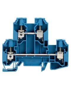 Złączka przelotowa 2-piętrowa WDK 10 BL, śrubowa, 10 mm2, 800V, 57A, niebieska