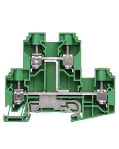 Złączka ochronna 2-piętrowa WDK 10 PE, śrubowa, 10 mm2, 800V, żółto-zielona, 4 połączenia