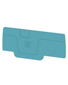 Płytka skrajna AEP 3C 2.5 BL, niebieska, do złączek A3C 2.5 BL, APGTB 2.5…3C..BL